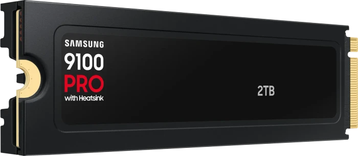 Samsung SSD 9100 PRO 2TB, M.2 2280 / M-Key / PCIe 5.0 x4, Kühlkörper