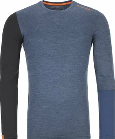 Ortovox 185 Rock'N'Wool Funktionsshirt langarm night blue blend (Herren)