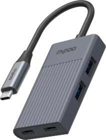 Rapoo UCH-4013 USB-A-&-USB-C-Hub, 1x USB-C 3.0 [Stecker] (00226496)