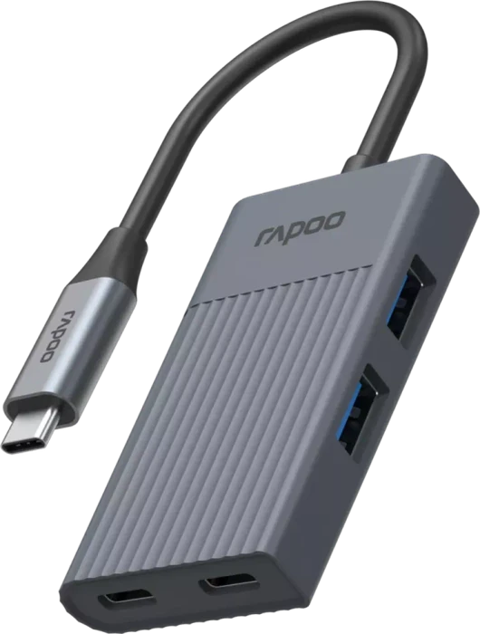 Rapoo UCH-4013 USB-A-&-USB-C-Hub, 1x USB-C 3.0 [Stecker]