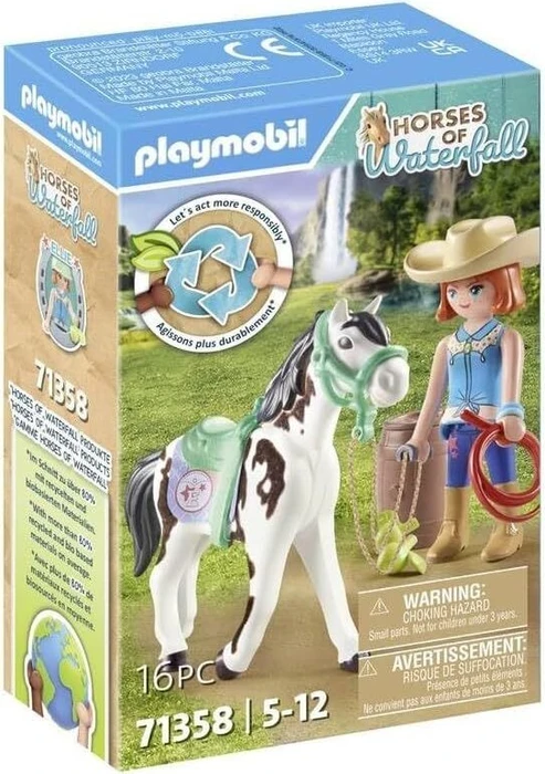 playmobil Horses of Waterfall Ellie & Sawdust mit Westernübung