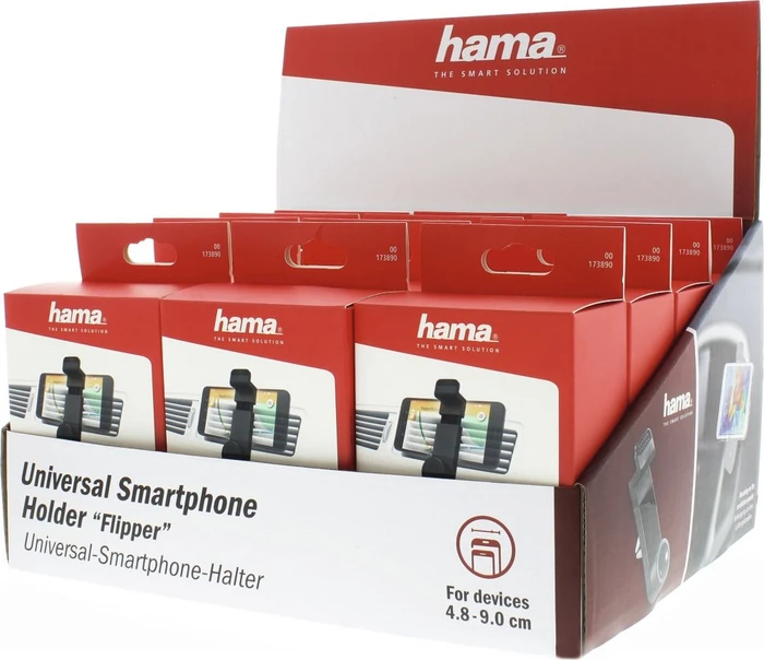 Hama Flipper Universal-Kfz-Halterung 4.8-9cm für Smartphones