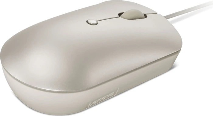 Lenovo 540 USB-C Wired Compact Mouse Sand, USB