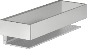 Keuco Edition 11 Duschablage edelstahl-finish/aluminium silber-eloxiert