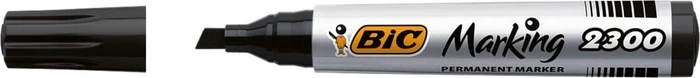 BIC Marking 2300 ECOlutions Permanentmarker Keilspitze 3.7-5.5mm schwarz, 24er-Pack, Box