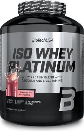 BioTech USA Iso Whey Platinum Erdbeere 1.816kg