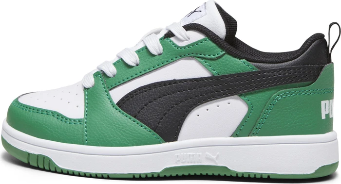 Puma Rebound V6 Lo puma white/puma black/archive green (Junior)