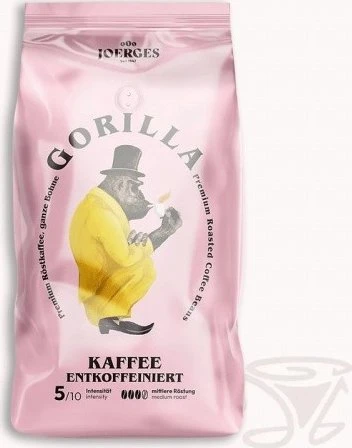 Espresso Gorilla Kaffee Entkoffeiniert Kaffeebohnen, 1.00kg