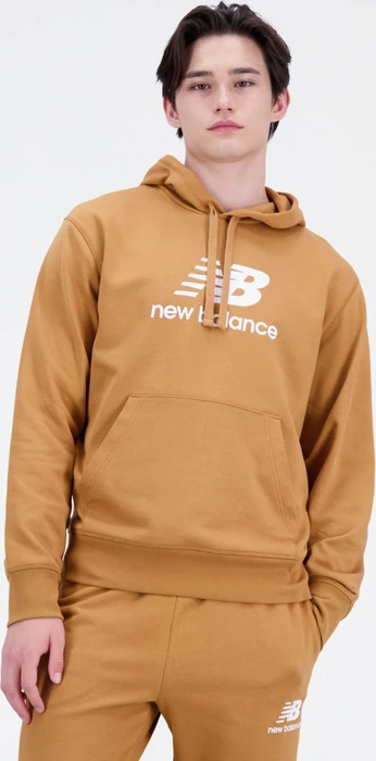 New Balance Essentials Stacked Logo French Terry Hoodie tobacco (Herren)