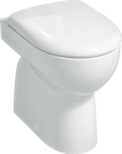 Geberit Renova Stand-WC Tiefspüler, Abgang vertikal, teilgeschlossene Form weiß