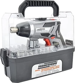 Mannesmann M17735 Akku-Schrauber inkl. Werkzeugbox + Akku 1.3Ah + Zubehör