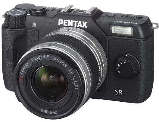 Pentax Q10 schwarz mit Objektiv Q 02 Standard Zoom 5-15mm 2.8-4.5 AL