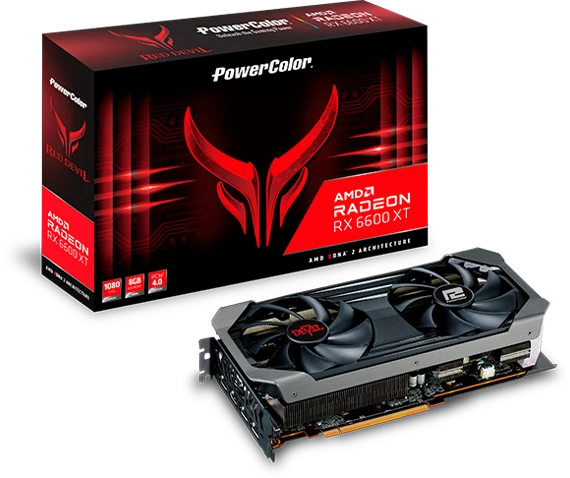 PowerColor Red Devil Radeon RX 6600 XT, 8GB GDDR6, HDMI, 3x DP