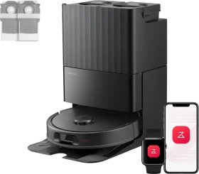 Roborock QV 35A Set Saug-/Wischroboter schwarz inkl. Absaug-/Reinigungsstation