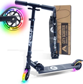 Apollo Moonracer City LED Scooter schwarz