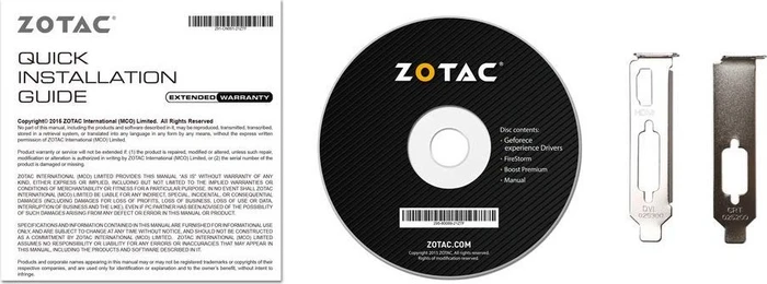 Zotac GeForce GT 710, 2GB DDR3, VGA, DVI, HDMI