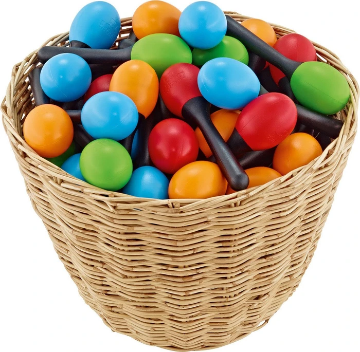 Nino Plastik Egg Maracas Sortiment 48-teilig