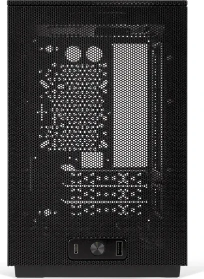 SSUPD Meshroom D, schwarz, Variant B, 1x USB-C 3.2, 1x USB-A 3.0, Mini-ITX