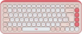 Logitech POP Icon Keys, Rose & Off-White, Logi Bolt, USB/Bluetooth, UK