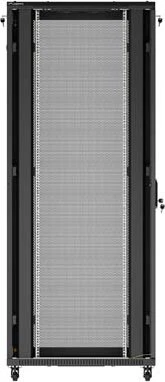 Lanberg 19" Rackschrank 42HE, freistehend, Flat Pack, Gitternetztür, IP20, RAL 9004, 1000mm tief