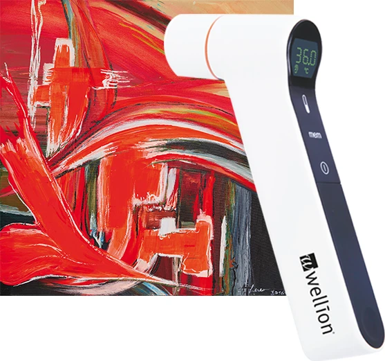 Wellion Infrarot Stirn- und Ohr-Thermometer