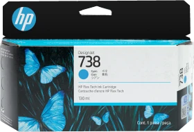 HP Tinte 738 130ml cyan