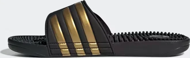 adidas Adissage core black/gold metallic
