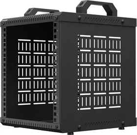 Lanberg Open Rack Series OR10 10" Open Frame Rack 6HE, 4-Pfosten, Flat Pack, IP20, RAL 9004, 300mm tief
