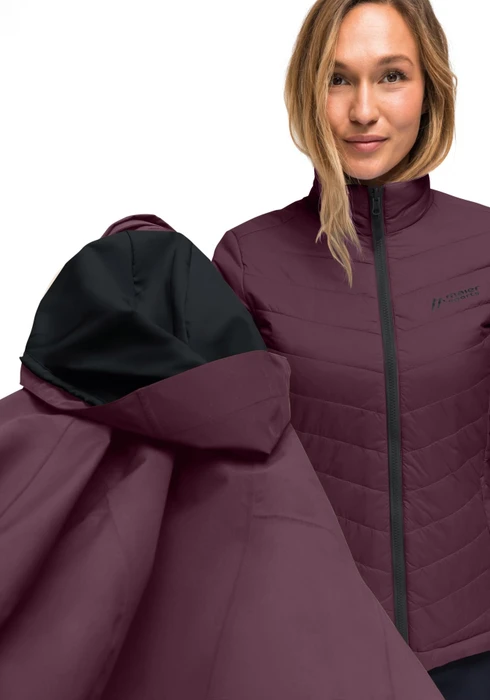 Maier Sports Lisbon 3in1 Funktionsjacke rich soil (Damen)