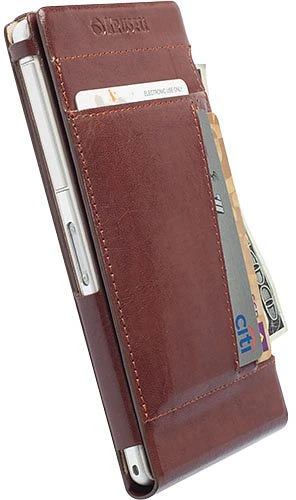 Krusell Kalmar WalletCase für Sony Xperia Z2 braun