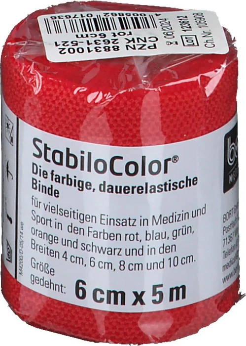 Bort Medical StabiloColor Bandage 5m x 6cm, 1 Stück