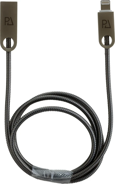 Peter Jäckel Metal High End Lightning-Kabel 1.0m anthrazit