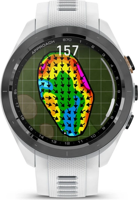 Garmin Approach S70 42mm GPS-Golfuhr black ceramic/white