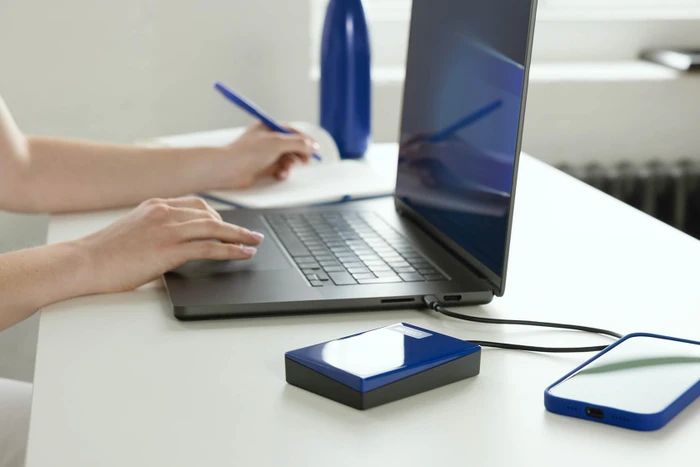 Western Digital WD My Passport, blau, 4TB, USB-C 3.0