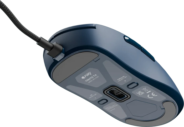Natec Fury Tanto T4 Ultra-Lightweight Gaming Mouse Navy Blue, USB