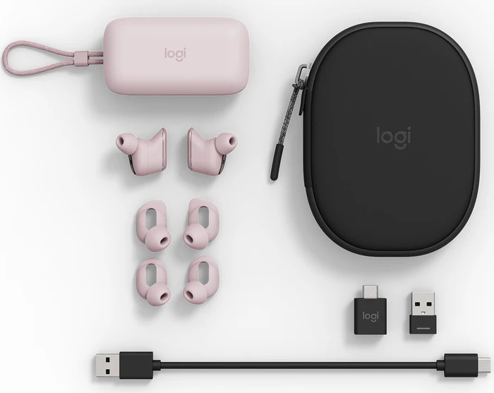 Logitech Zone True Wireless rosa