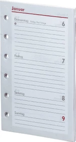 bsb-obpacher Kalender Pocket Ersatzeinlage Wochenansicht 2022, A7