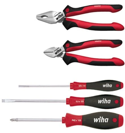 Wiha Z 99000602 Industrial Mix Handwerkzeugset, 5-tlg.