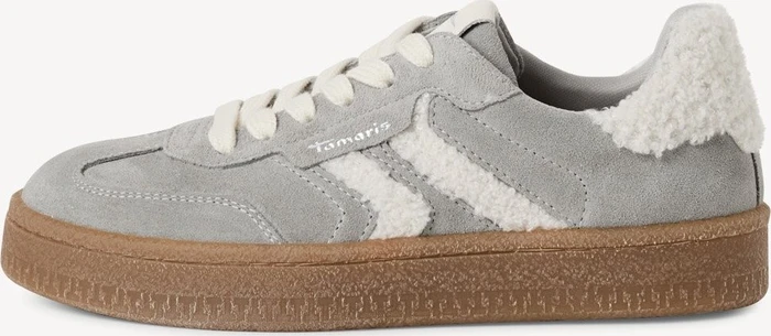 Tamaris Ledersneaker Low grau (Damen)