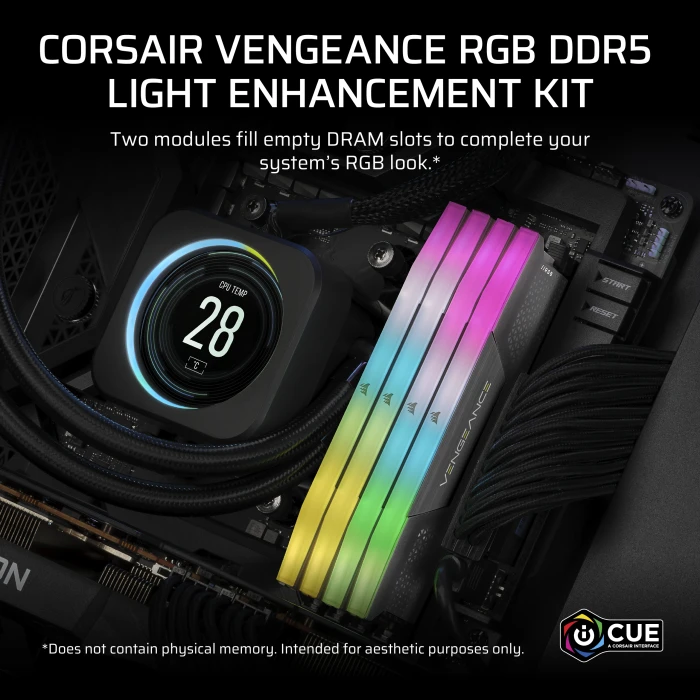 Corsair Vengeance RGB DDR5 Light Enhancement Kit, grau