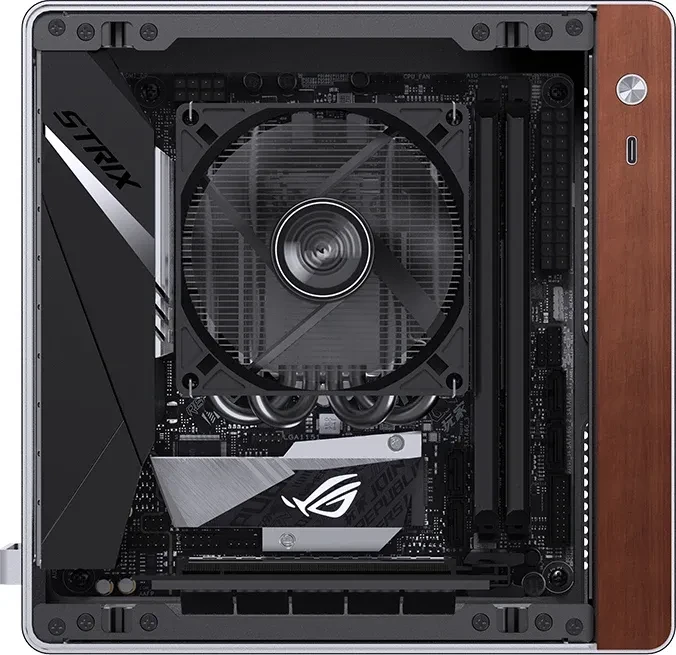 Jonsbo NV10, silber, Mini-ITX