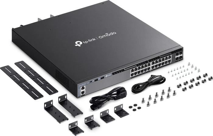 TP-Link Omada SG6400 Rackmount Gigabit Managed Switch, 24x RJ-45, 4x SFP+, 400W PoE+