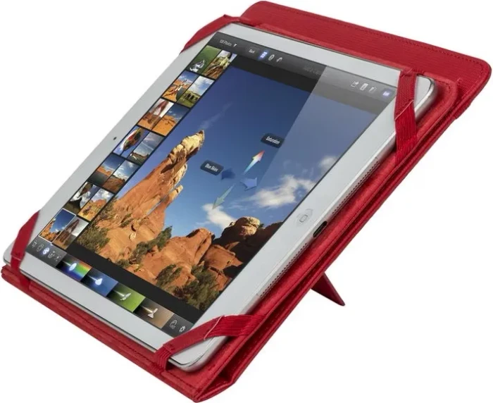 RivaCase Gatwick Kick-Stand Folio Case 3217 passend für Tablets 10.1"-11", rot