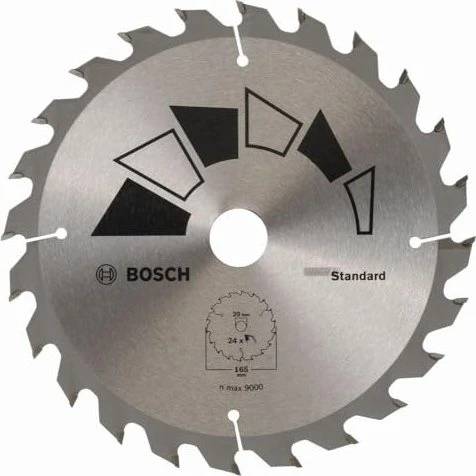 Bosch DIY Standard Kreissägeblatt 24Z, 165x1.6x20mm, 1 Stück