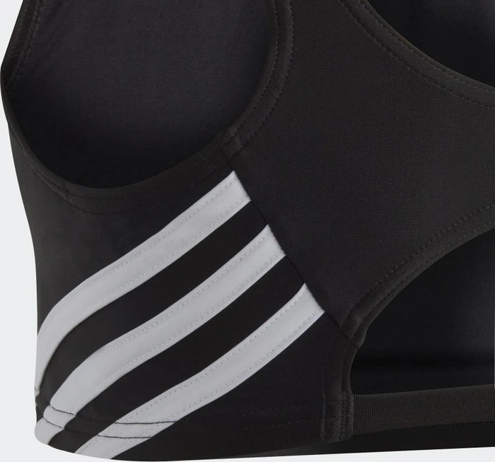 adidas 3-Streifen Bikini-Set schwarz/weiß (Junior)
