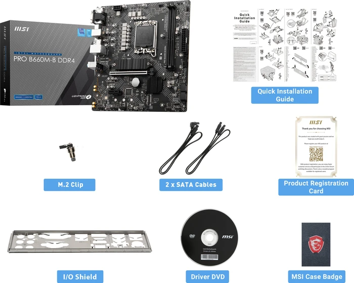MSI PRO B660M-B DDR4 (Intel 1700)