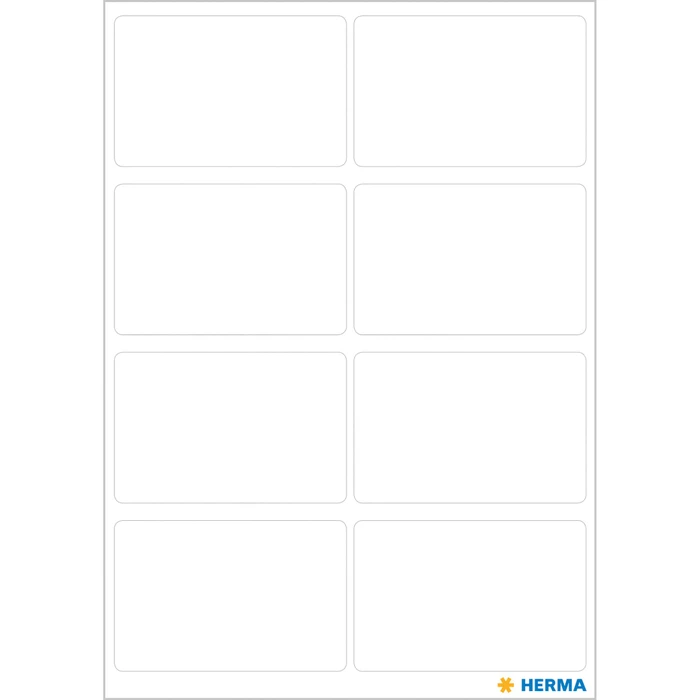 Herma Vielzwecketiketten, 25x40mm, weiß, 7 Blatt (56 Etiketten)