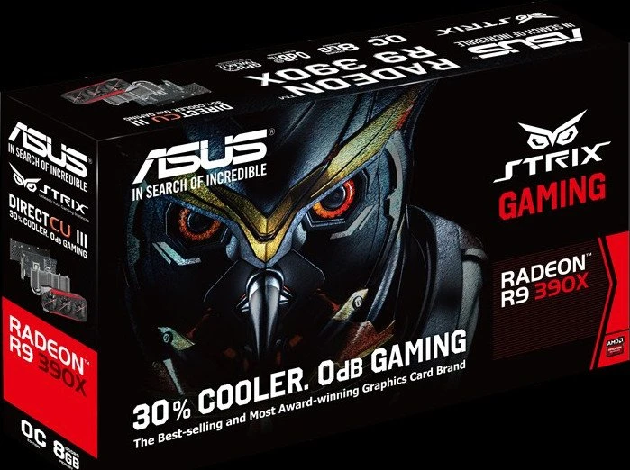 ASUS Strix Radeon R9 390X, STRIX-R9390X-DC3OC-8GD5-GAMING, 8GB GDDR5, DVI, HDMI, 3x DP