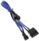 BitFenix Molex auf 3-Pin Adapter, sleeved, 20cm, blau Vorschaubild