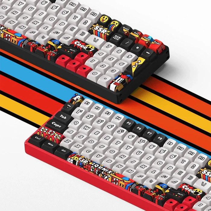 iQunix F97 Graffiti Diary Blaze Wireless, 96%, LEDs RGB, Moonstone, USB/Bluetooth, DE